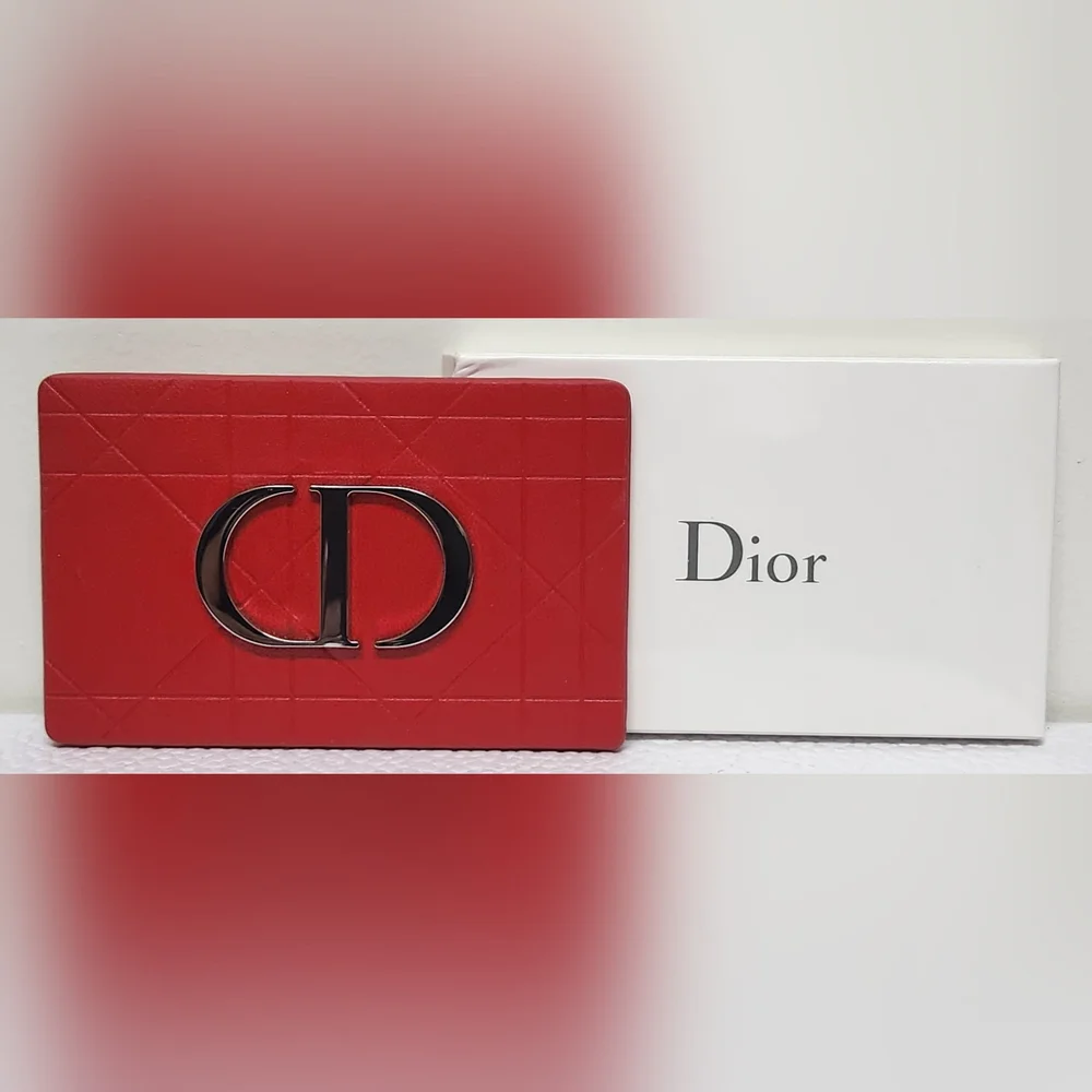 Dior Red Quilt Embossed Mirror NIB - Picture 6 of 10